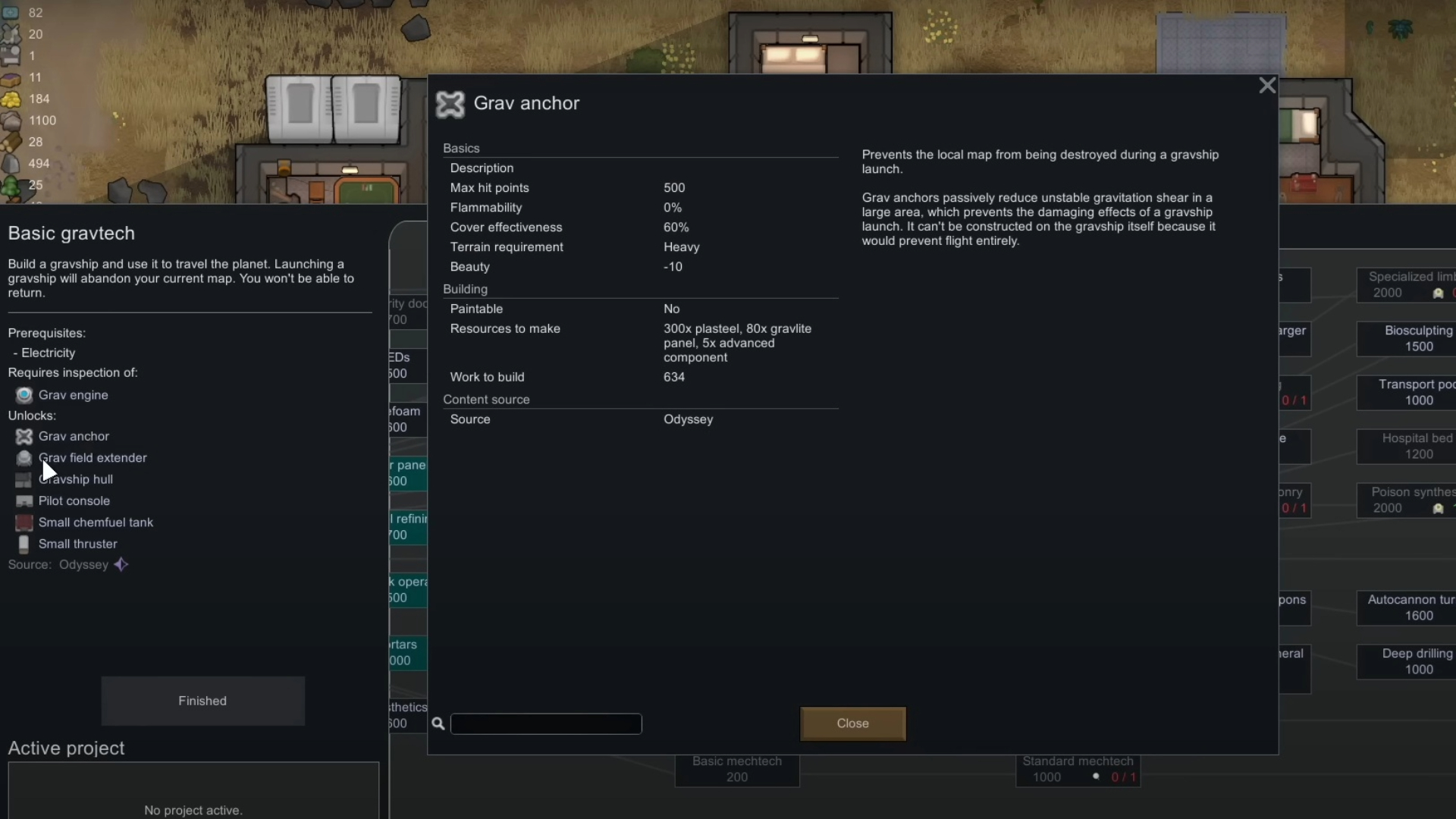 Crafting a Grav Anchor