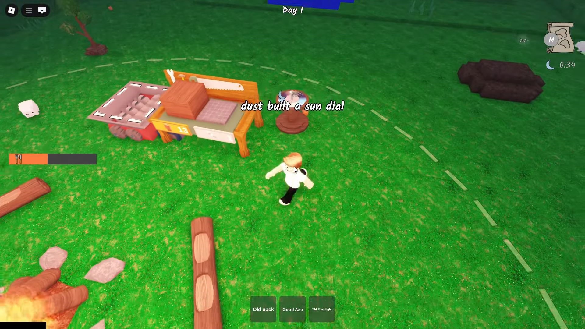 Crafting sun dial (Image via Roblox)