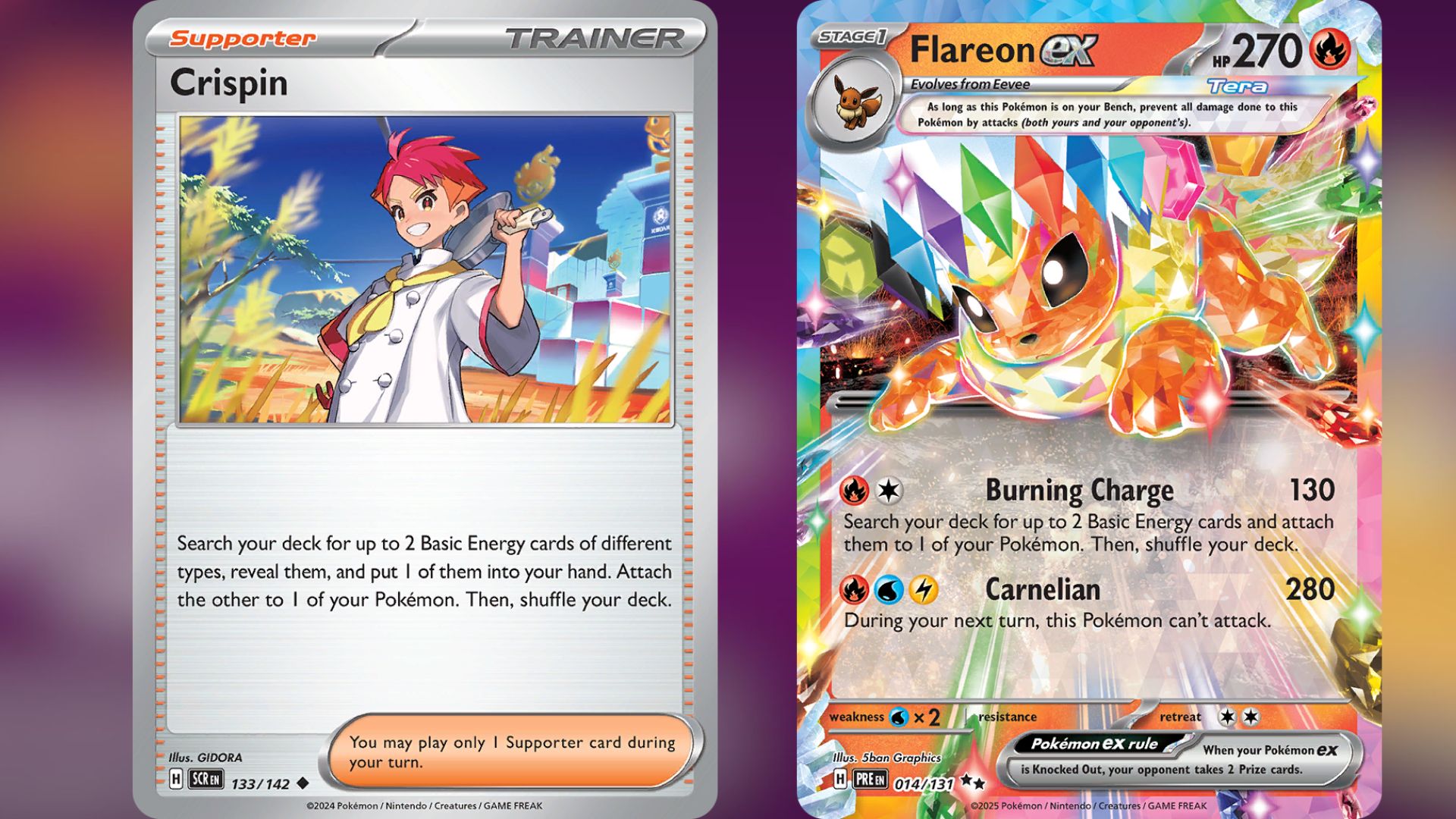 Crispin and Flareon ex (Image via TPC)
