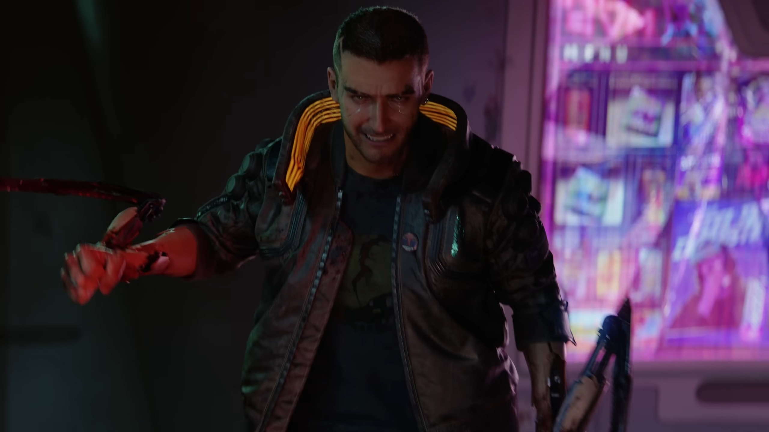 Picture of the protagonist V in Cyberpunk 2077