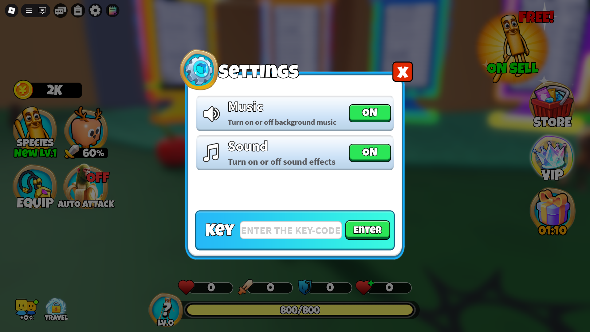 Redeeming codes for free cash (Image via Roblox)