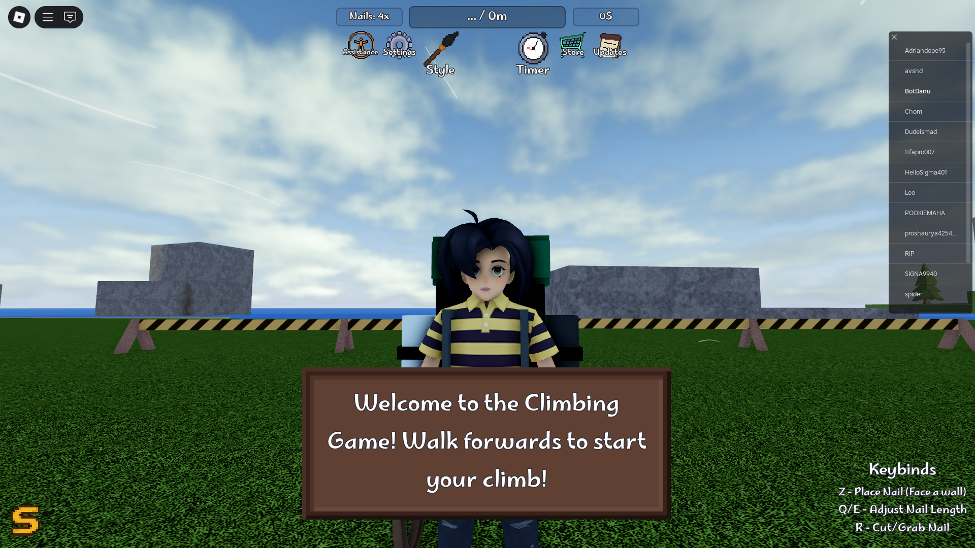 Climbing Game (Image via Roblox)