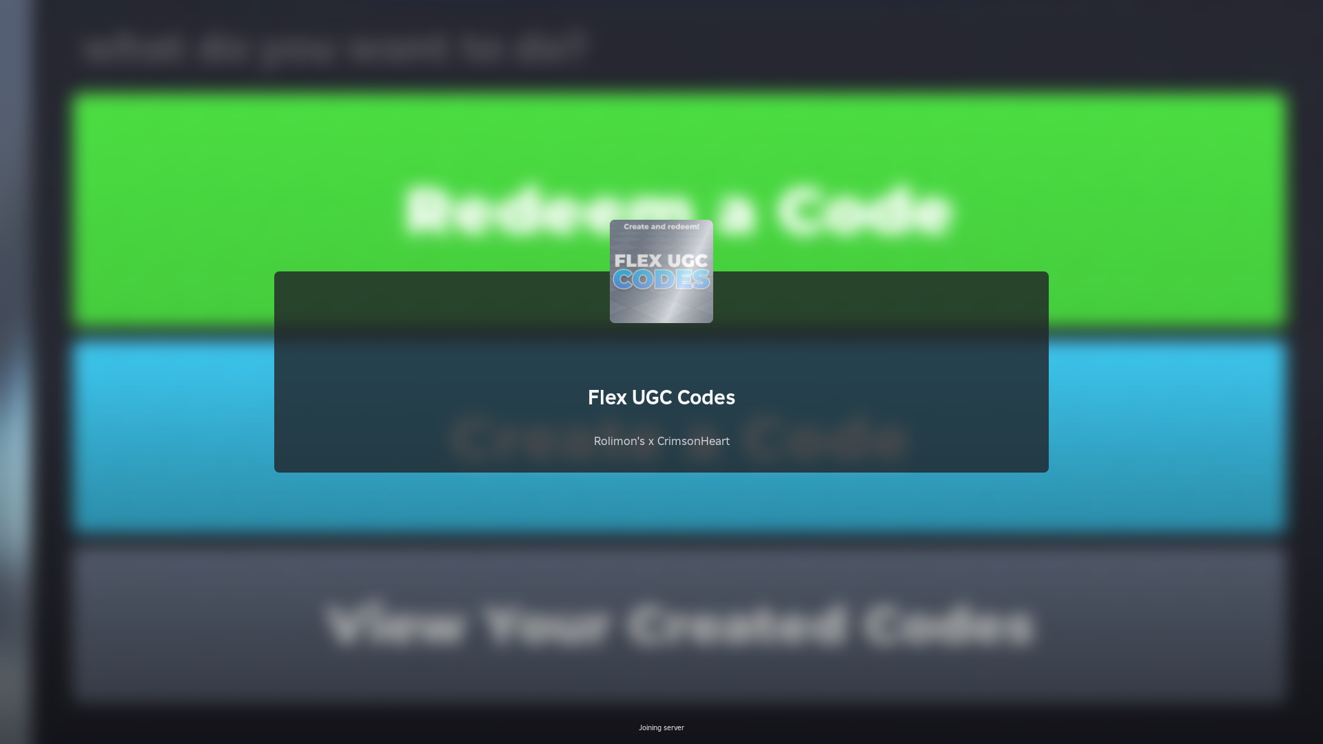 Flex UGC Codes (Image via Roblox)