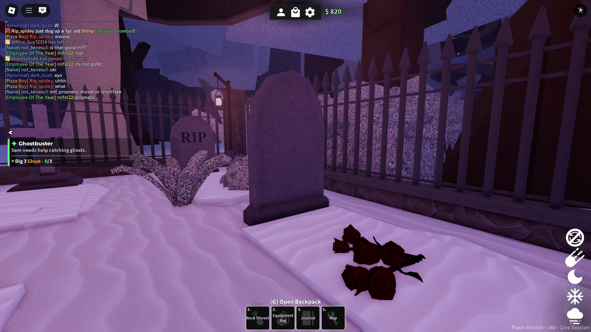 Digging graves (Image via Roblox)