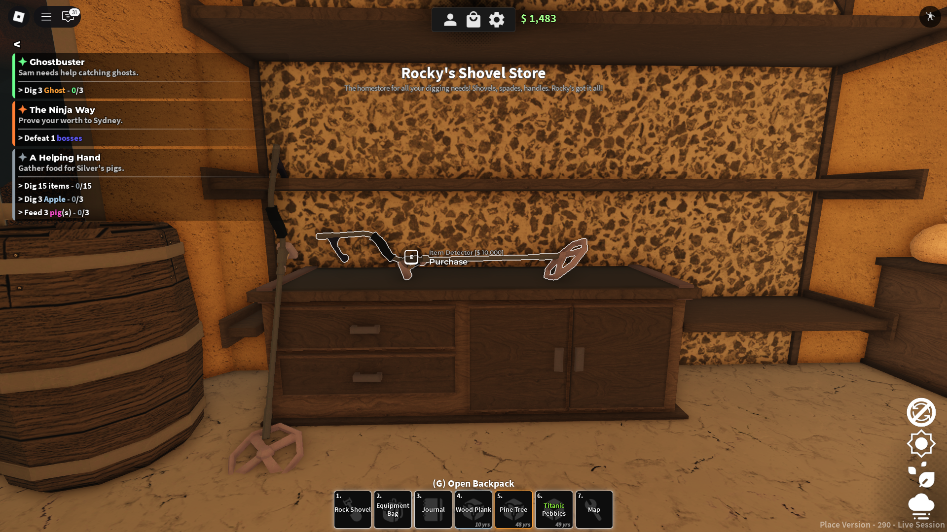 Item Detector Dig (Image via Roblox)