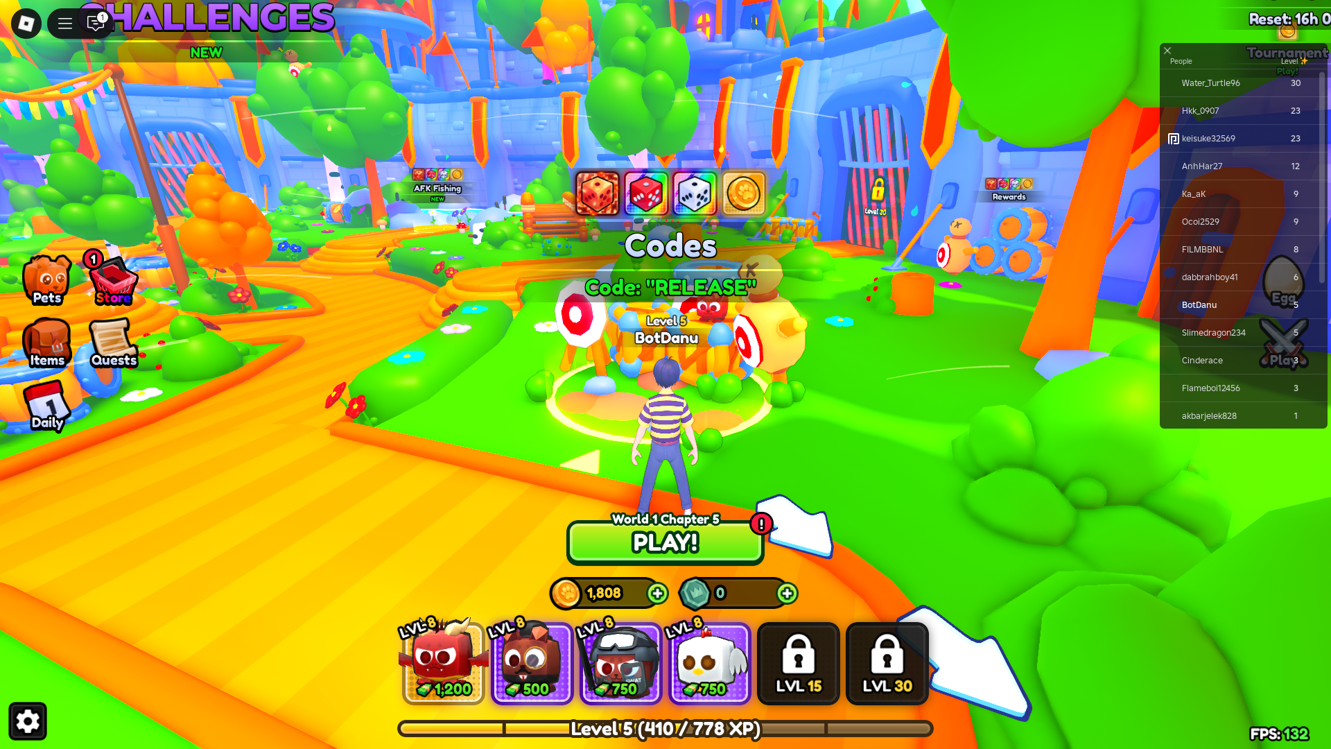 Redeeming codes for free rewards (Image via Roblox)