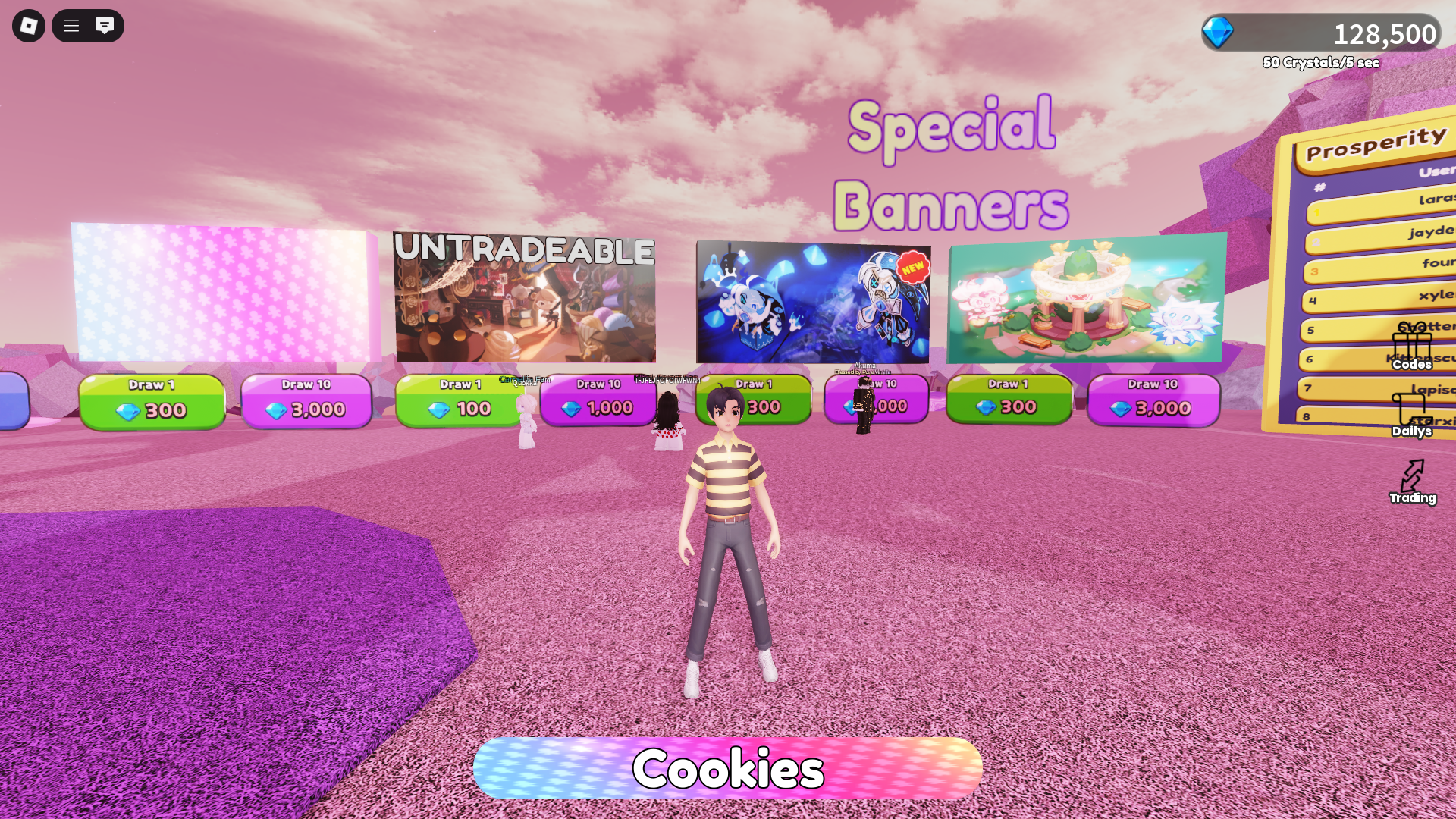 Rolling for Cookies (Image via Roblox)