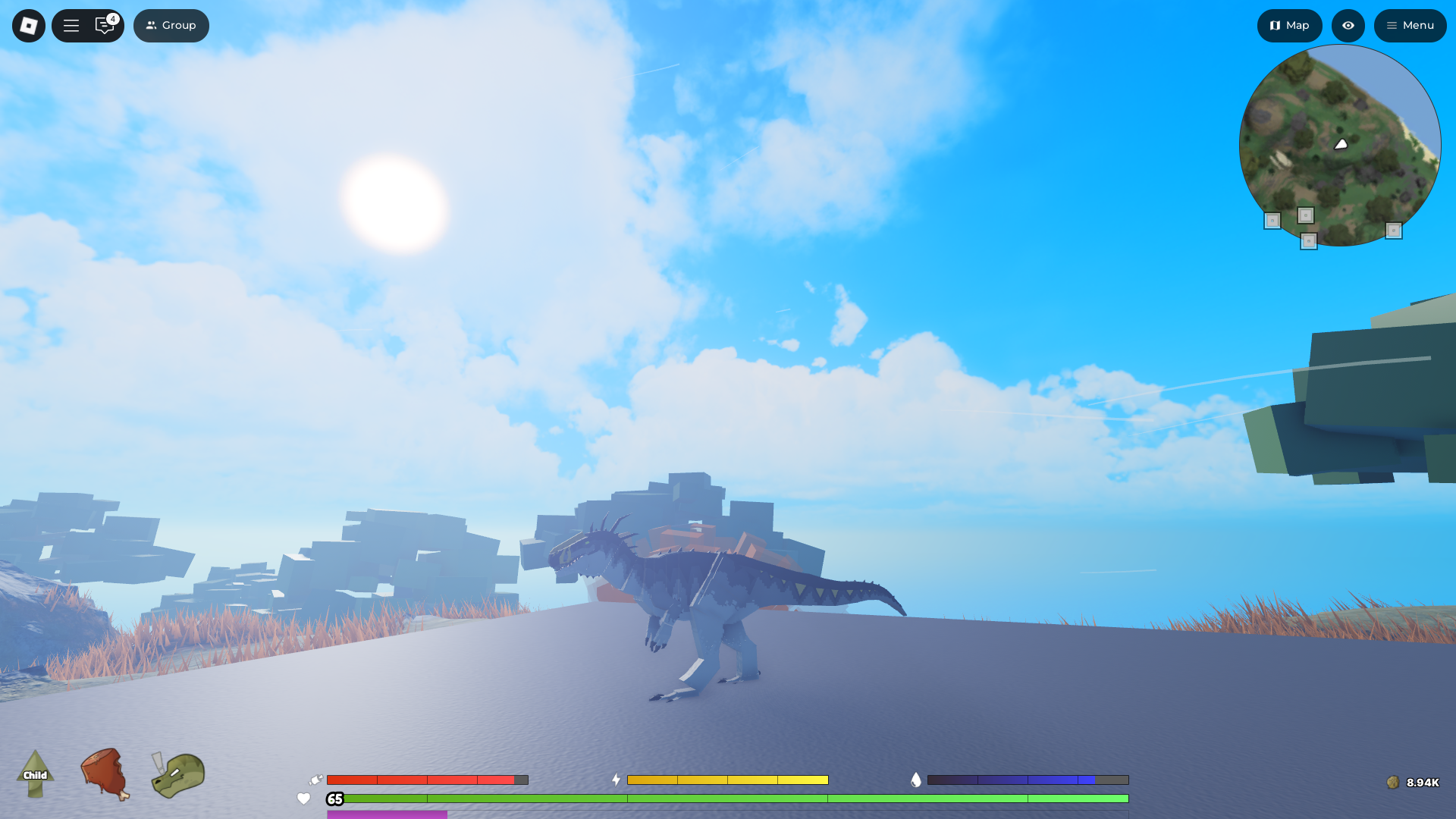 Surviving the wild (Image via Roblox)
