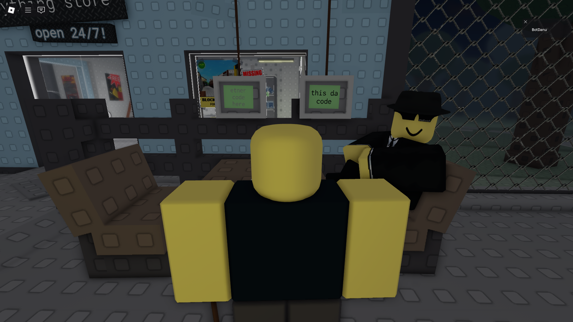 Enter the code (Image via Roblox)