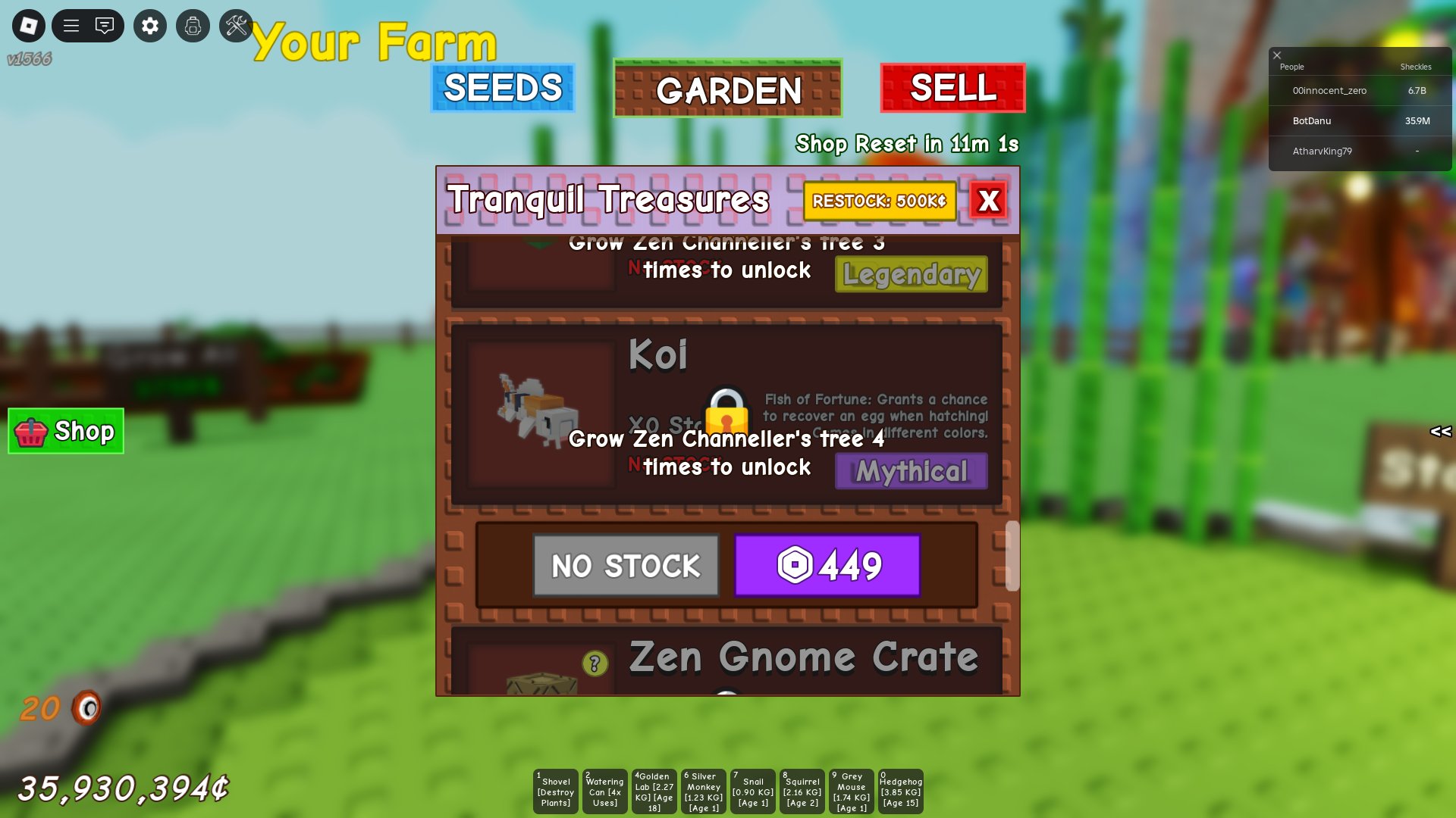 Koi in Zen Shop (Image via Roblox)