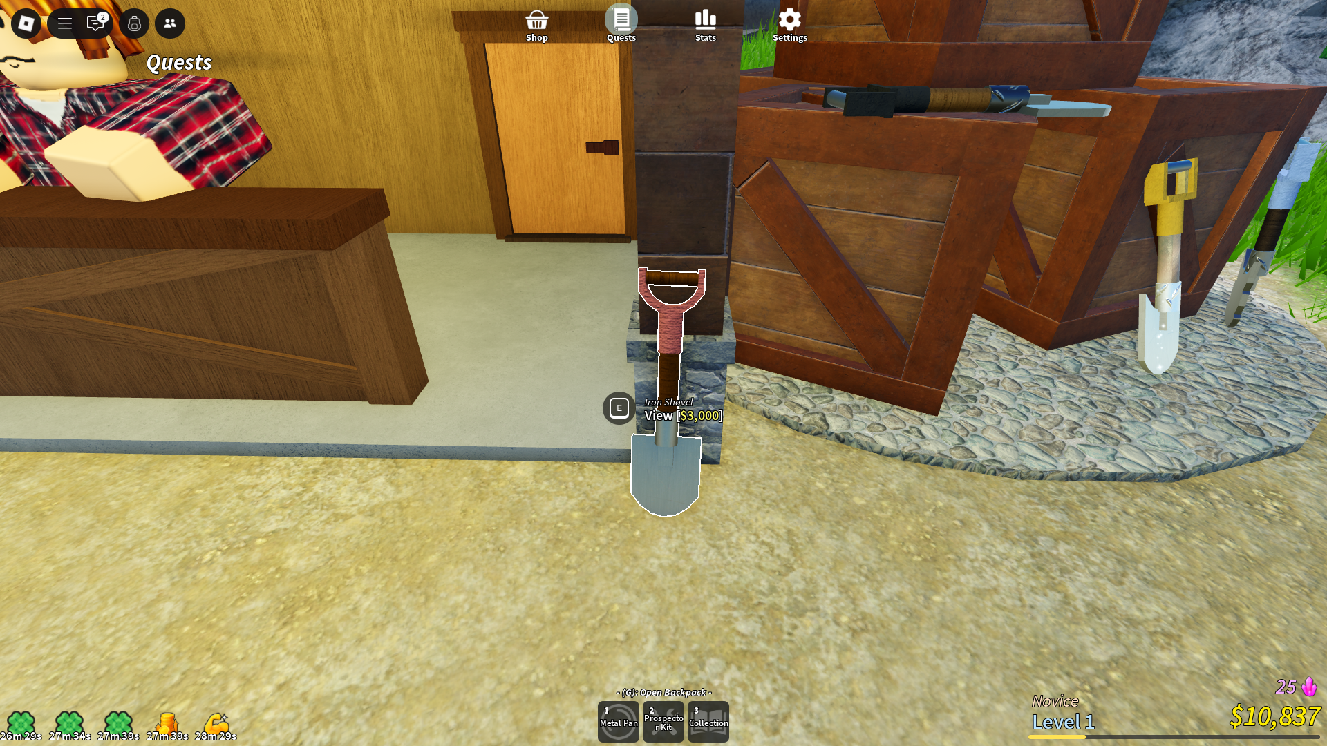 Iron Shovel (Image via Roblox)