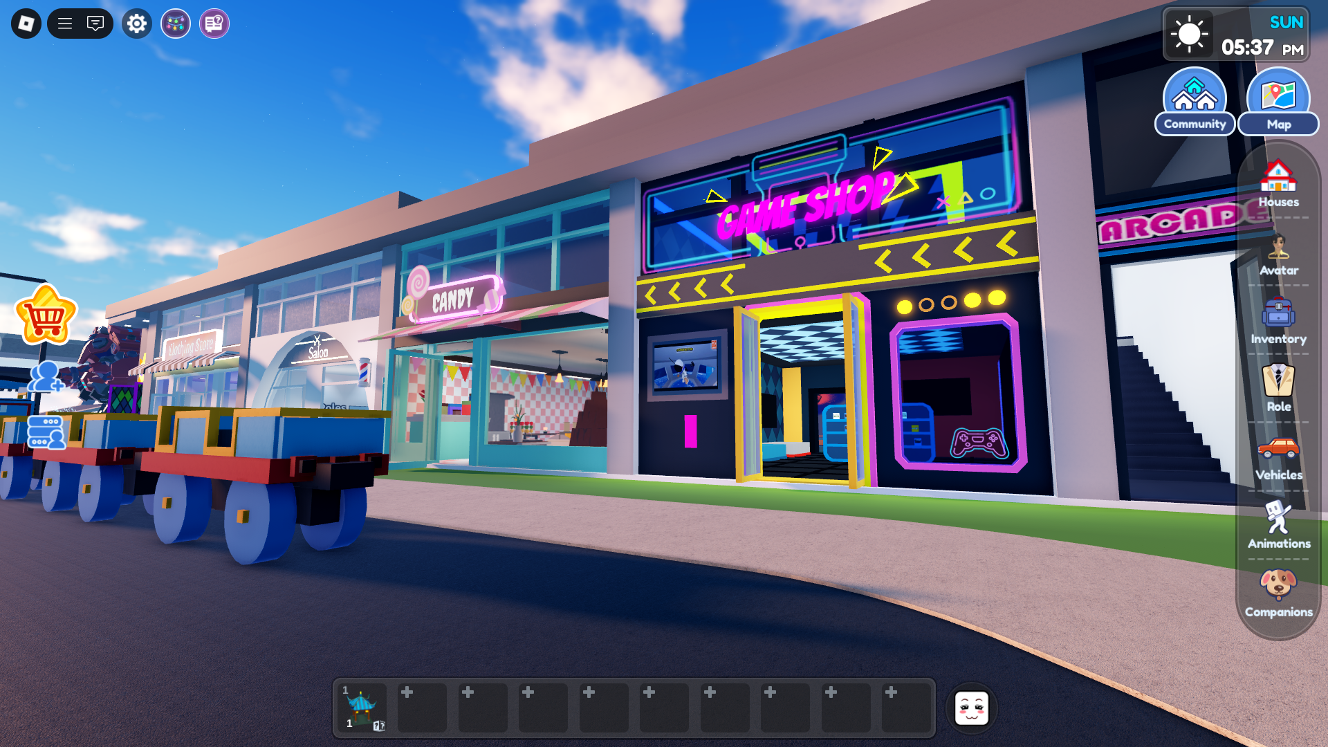 Game Shop during RP (Image via Roblox)