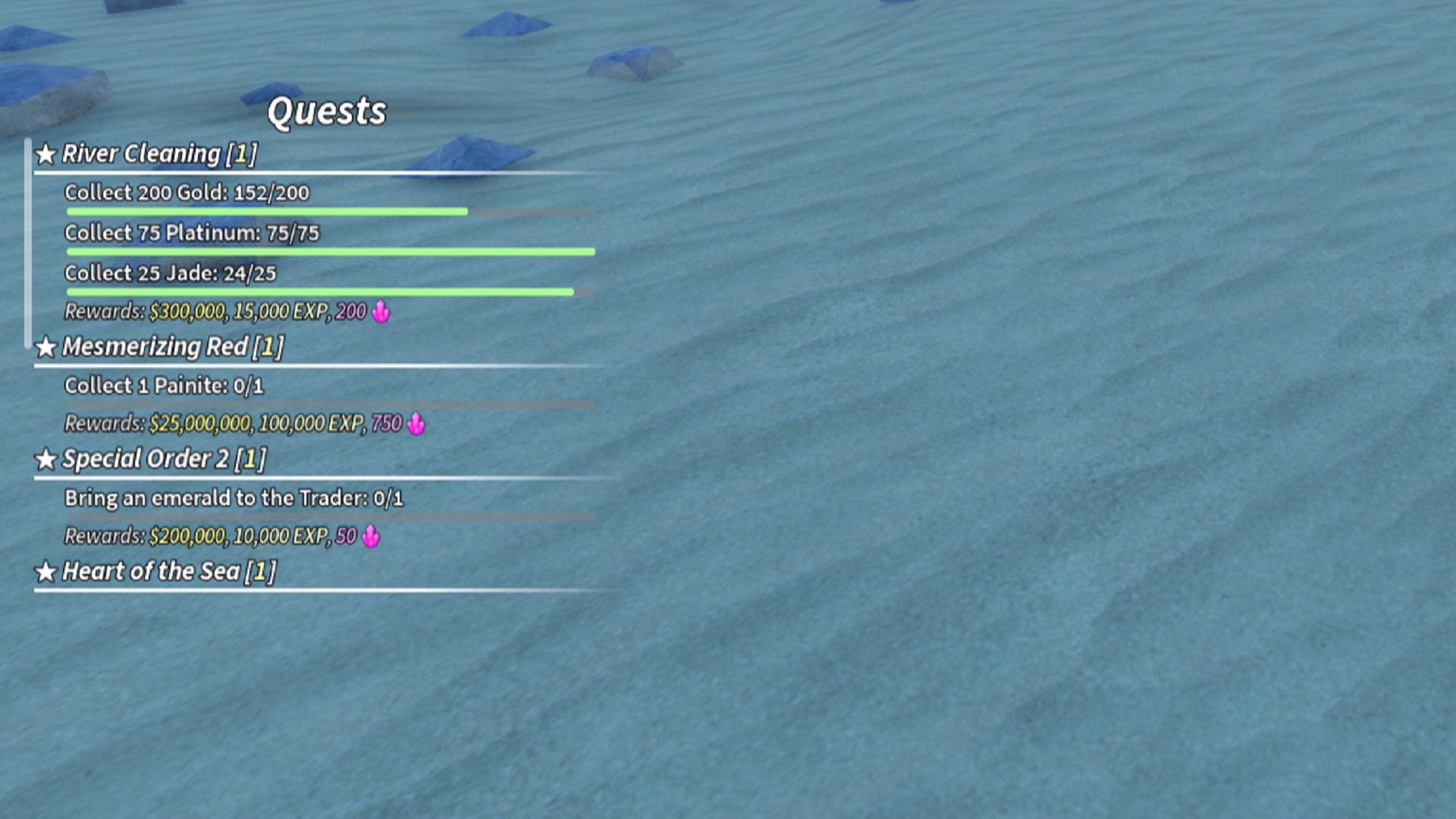 Shards from NPC Quests (Image via Roblox)