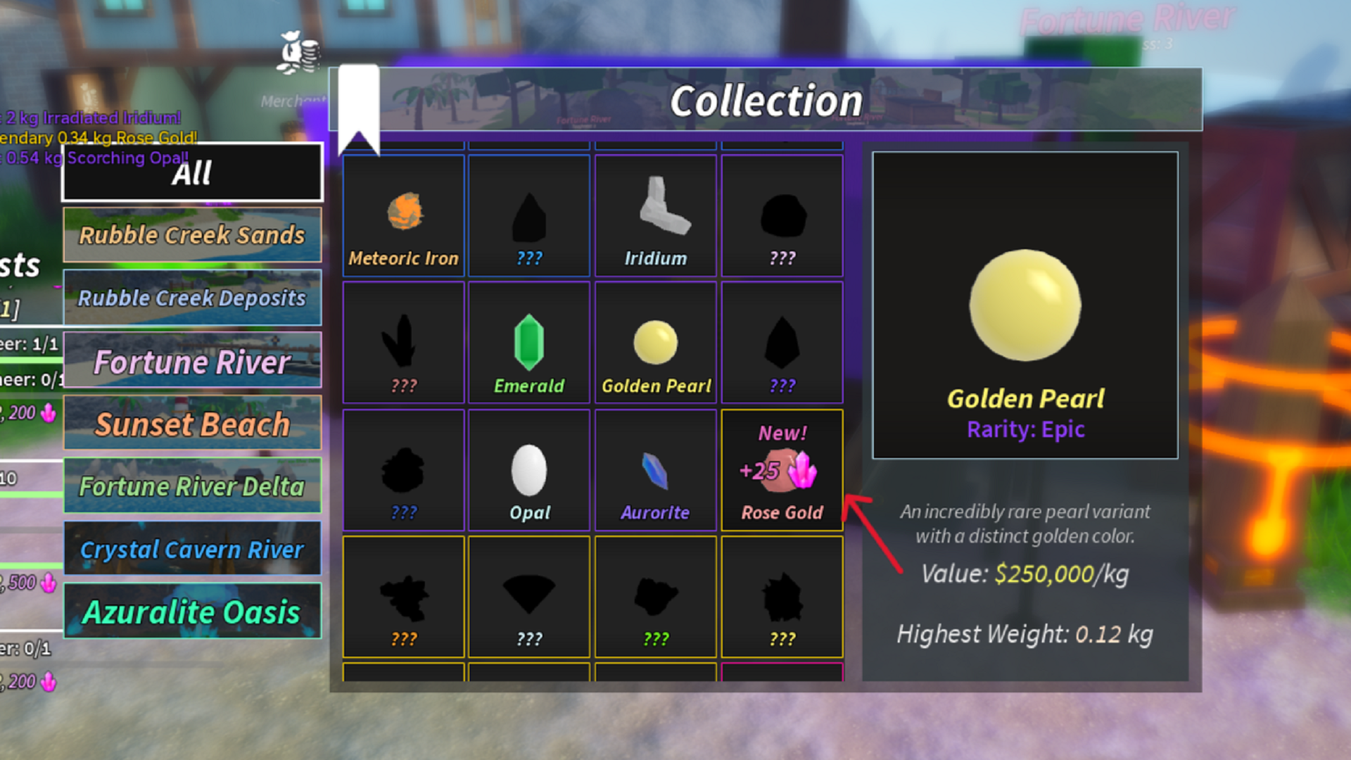 Shards from Collection (Image via Roblox)