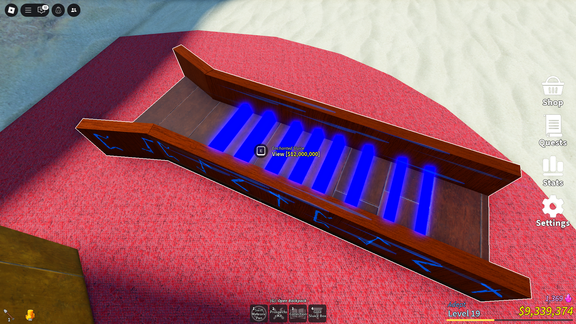 Enchanted Sluice Box (Image via Roblox)