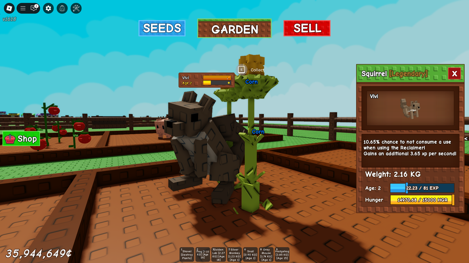 Squirrel Passive Ability (Image via Roblox)