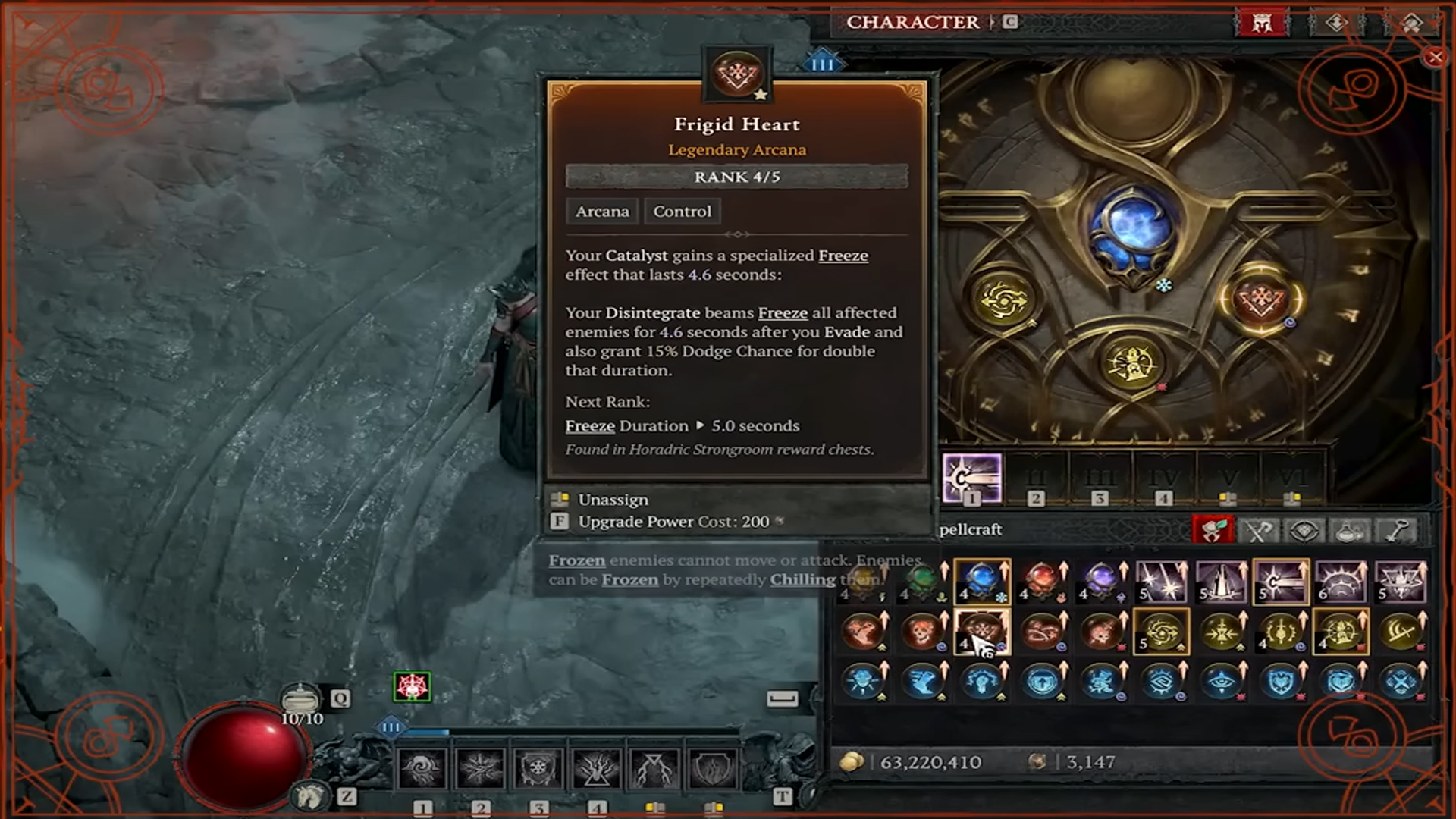 Frigid Heart infuses Freeze effect to your Catalyst