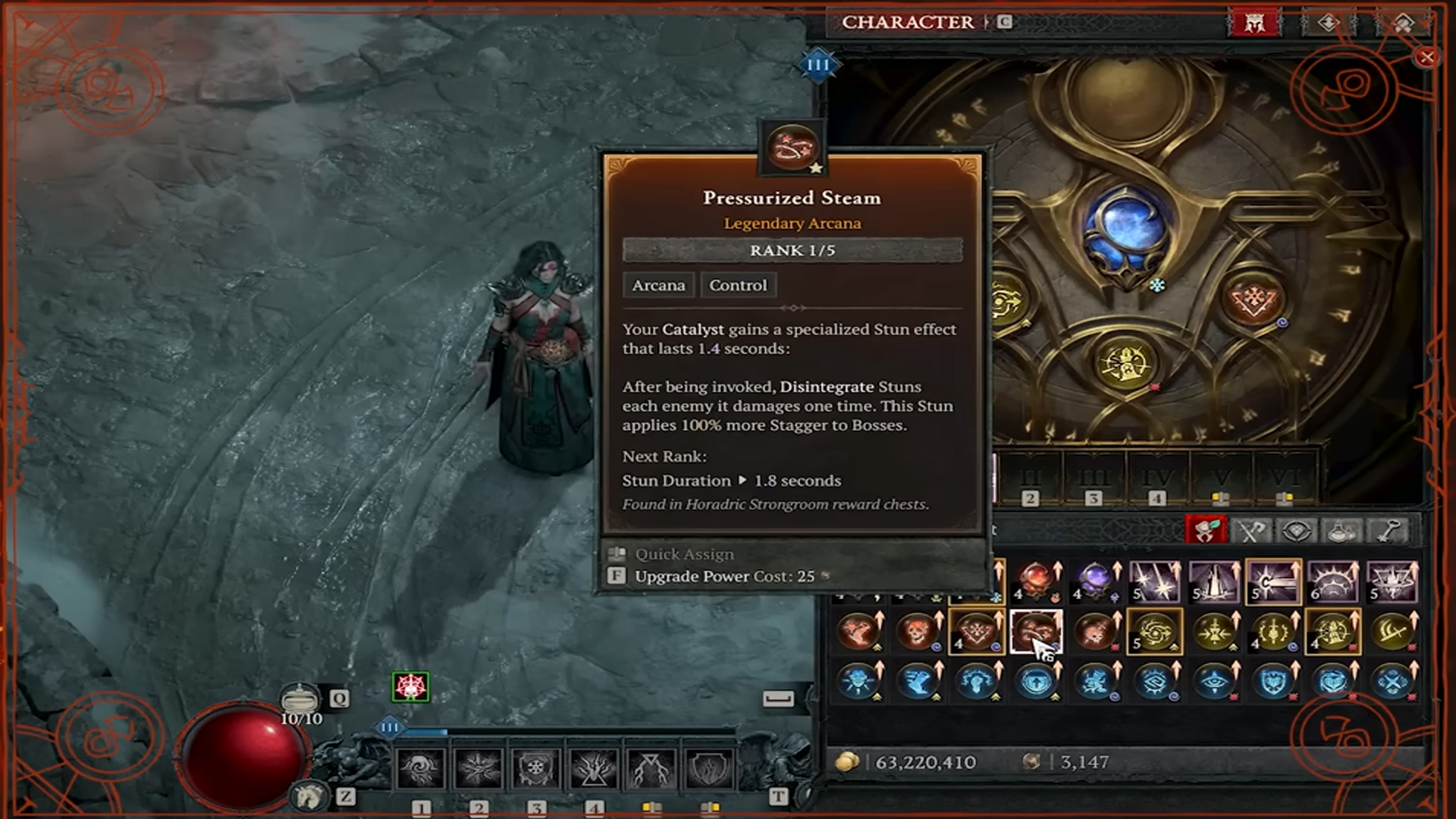 Pressurized Steam infuses Stun effect to your Catalyst