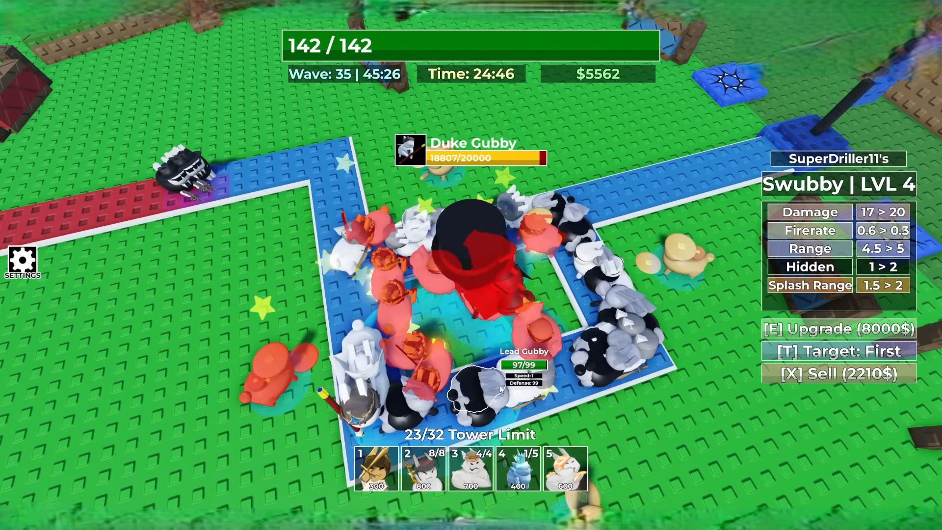 Duke Gubby boss fight (Image via Roblox)