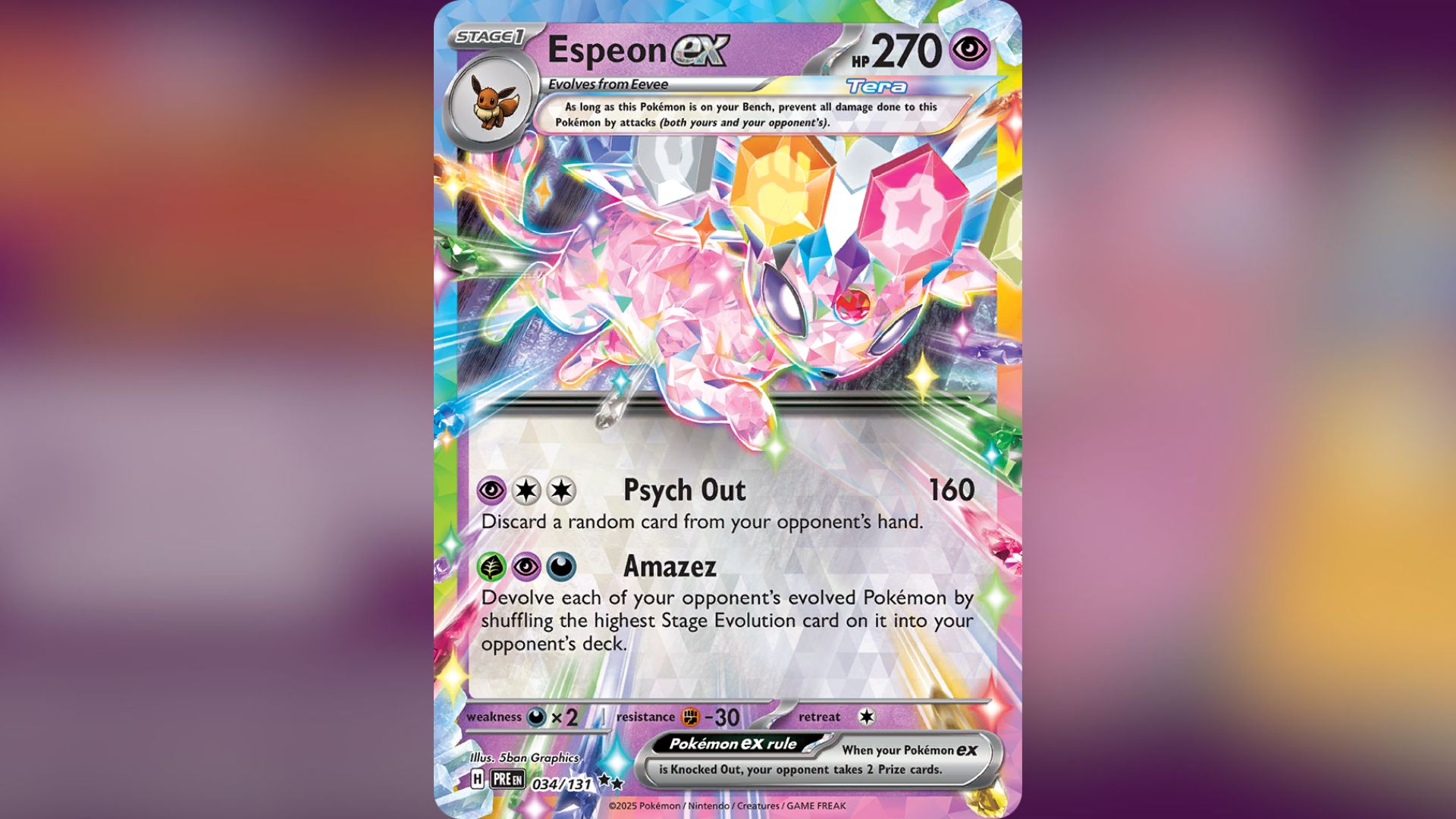 Espeon ex (Image via TPC)