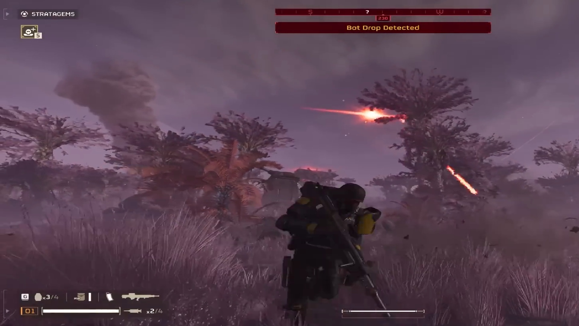 Facing an Automaton Gunship (Source: PlayStation Publishing LLC | OhDough/YouTube)