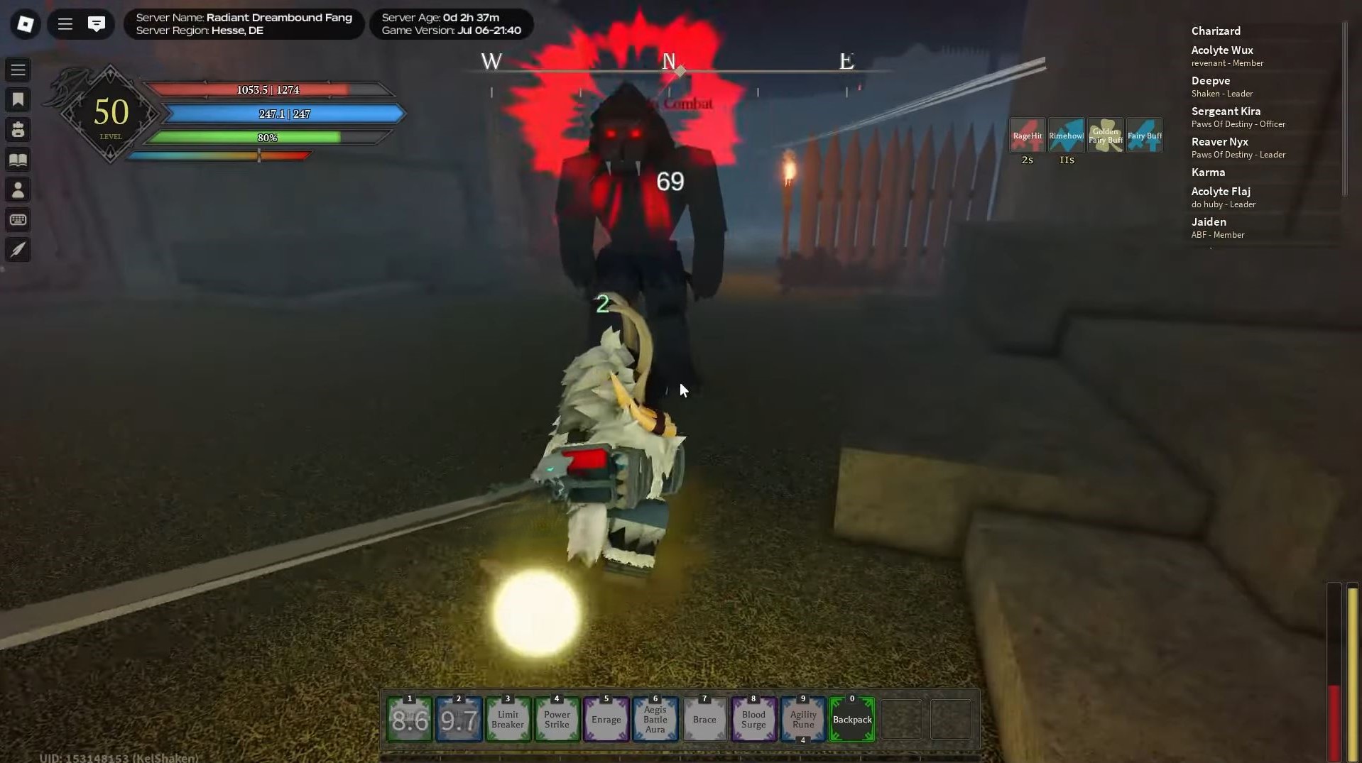 Farming Beastmen (Image via Roblox)