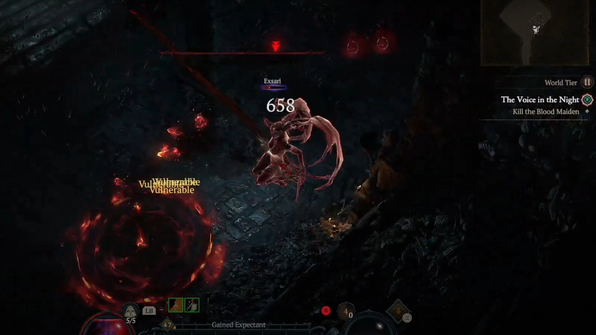 Fighting the Blood Maiden