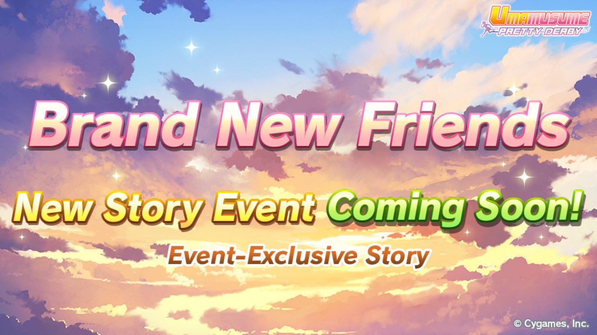 Get ready for the release of the new Brand New Friends Story Event in Umamusume Pretty Derby (Image via Cygames Inc.)