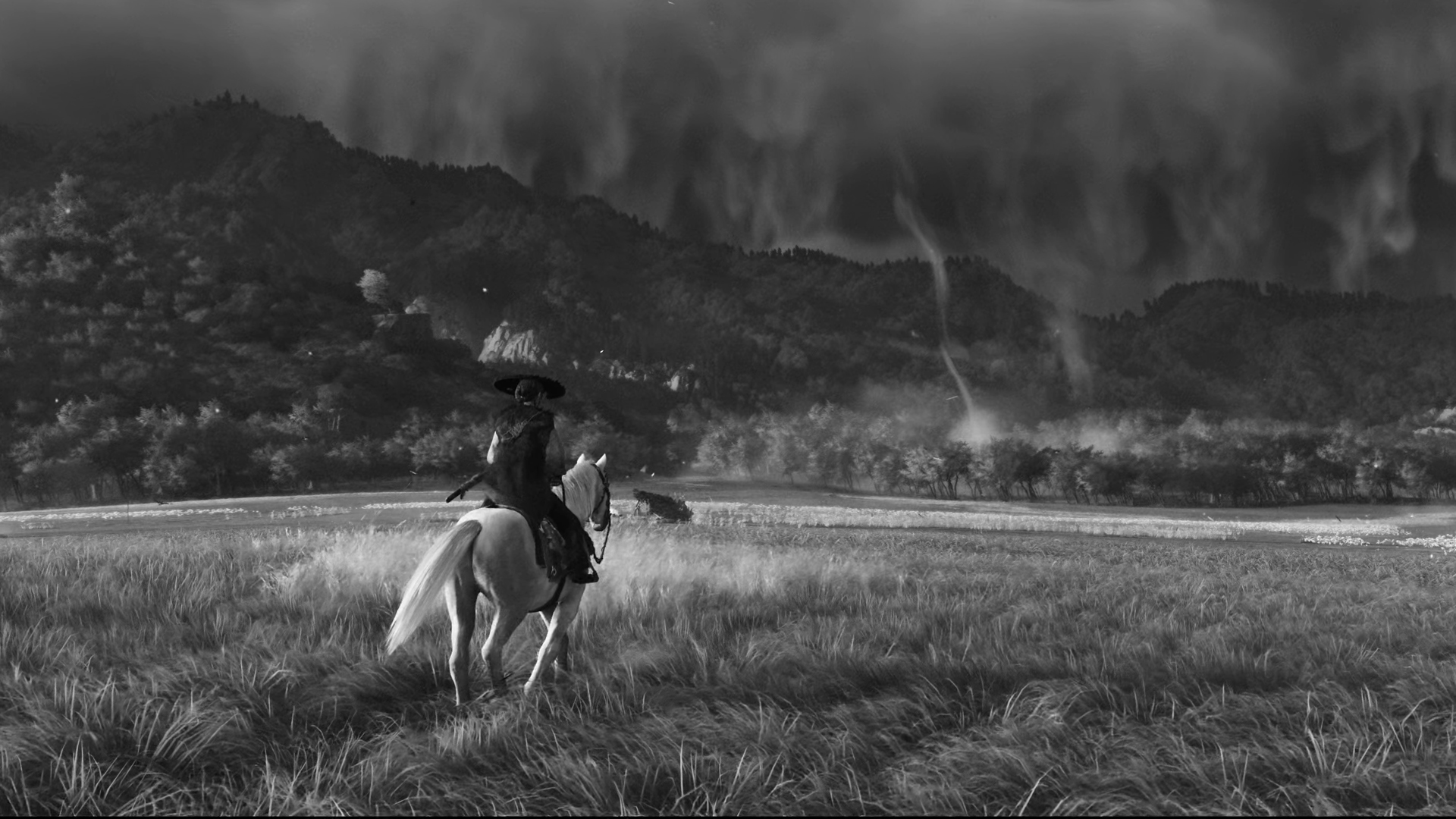 Kurosawa Mode offers a classic black and white Samurai movie experience
