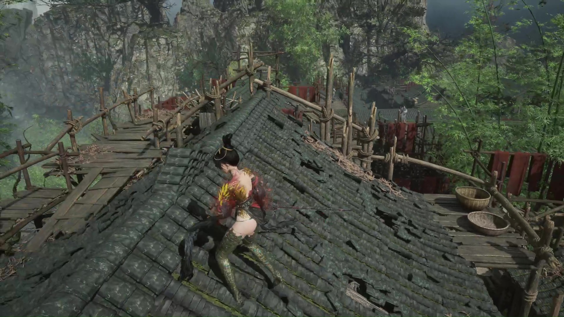 Go to the monk and kill him to get the Empyrean Greataxe in Wuchang Fallen Feathers.