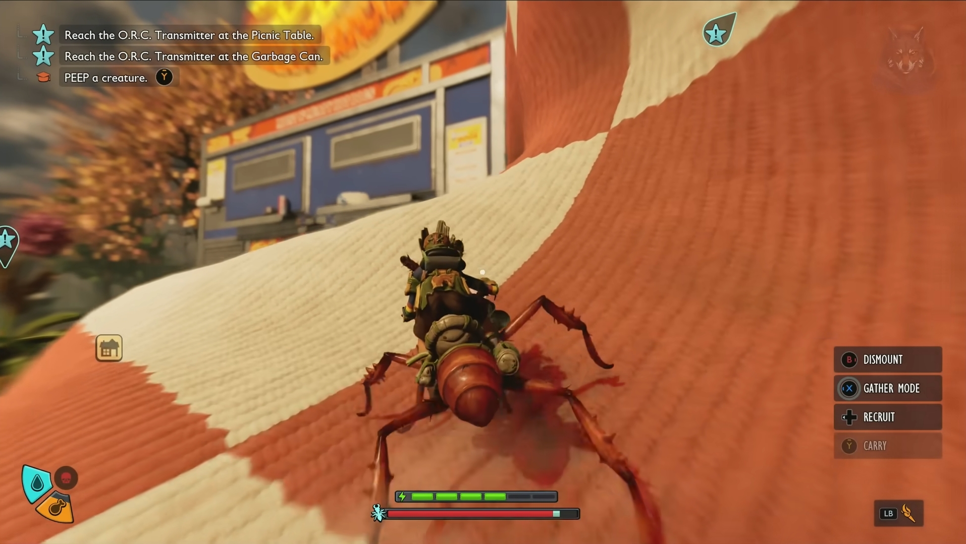 Climbing the Picnic Table (Image via Xbox)