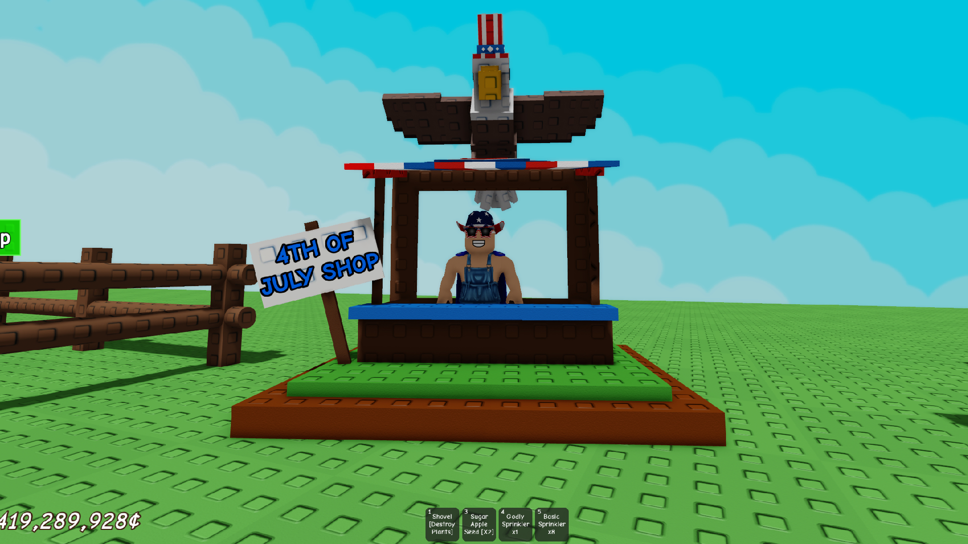 Grow a Garden 4th of July Update (Image via Roblox Corporation)