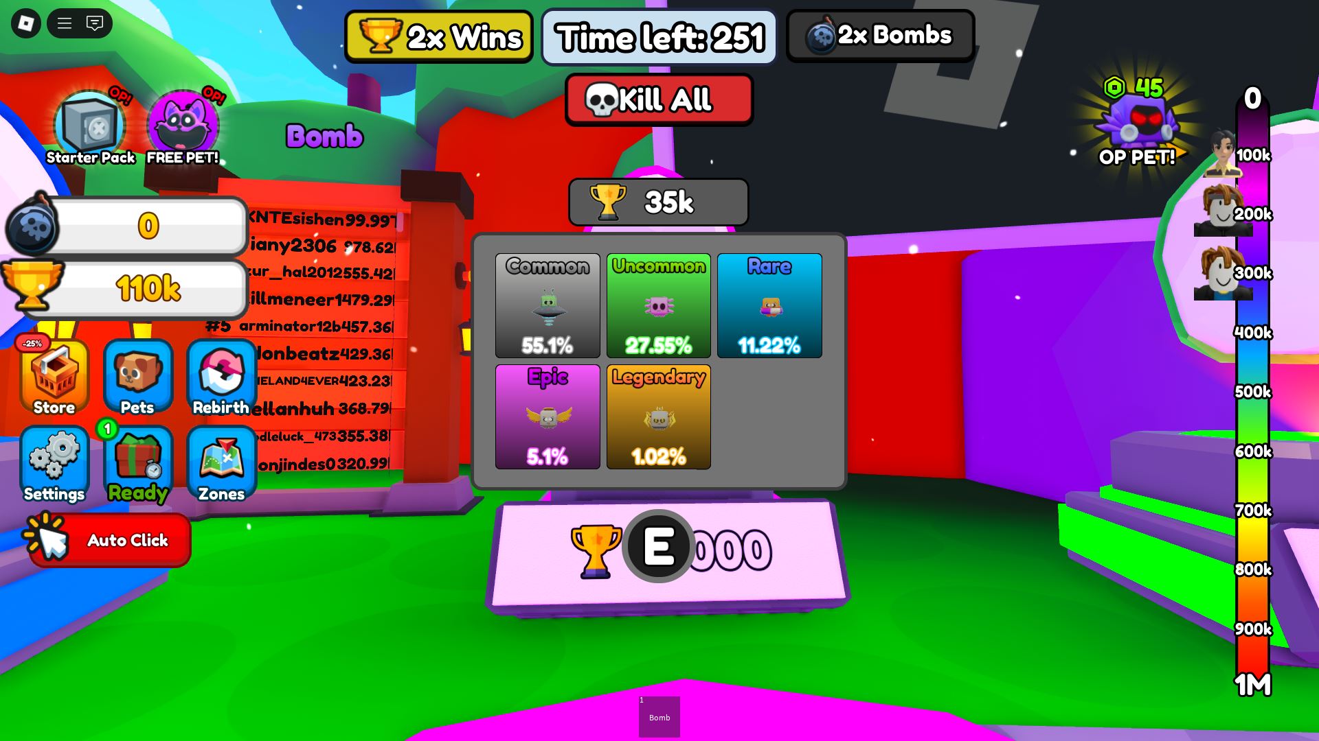 Hatching eggs for pets (Image via Roblox)