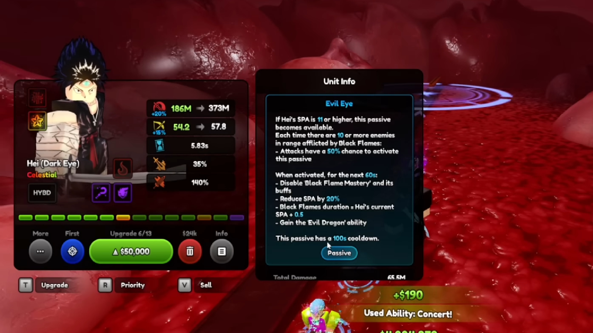 Hei (Dark Eye) Stats (Image via Roblox Corporation)