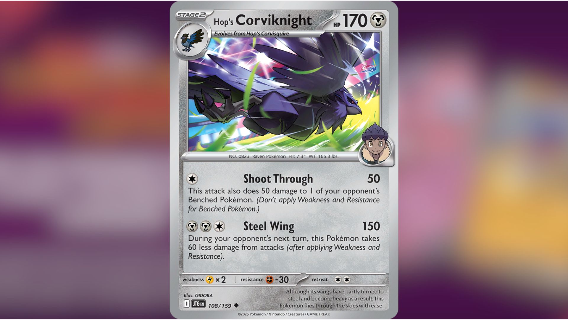 Hop's Corviknight (Image via TPC)