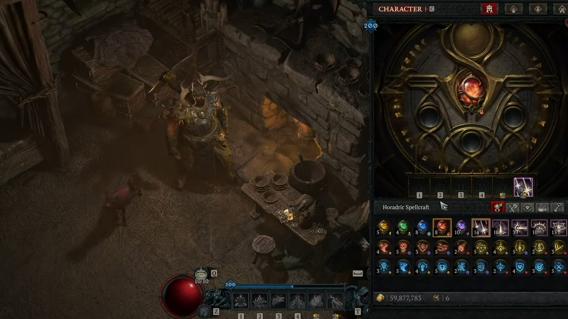 Equip Murky Essence to one of the Arcana slots at the Horadric Spellcraft menu