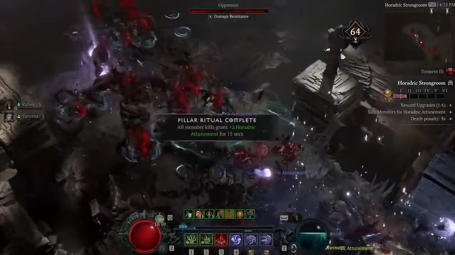 Obtain Tranquil Stone by completing Horadric Strongrooms