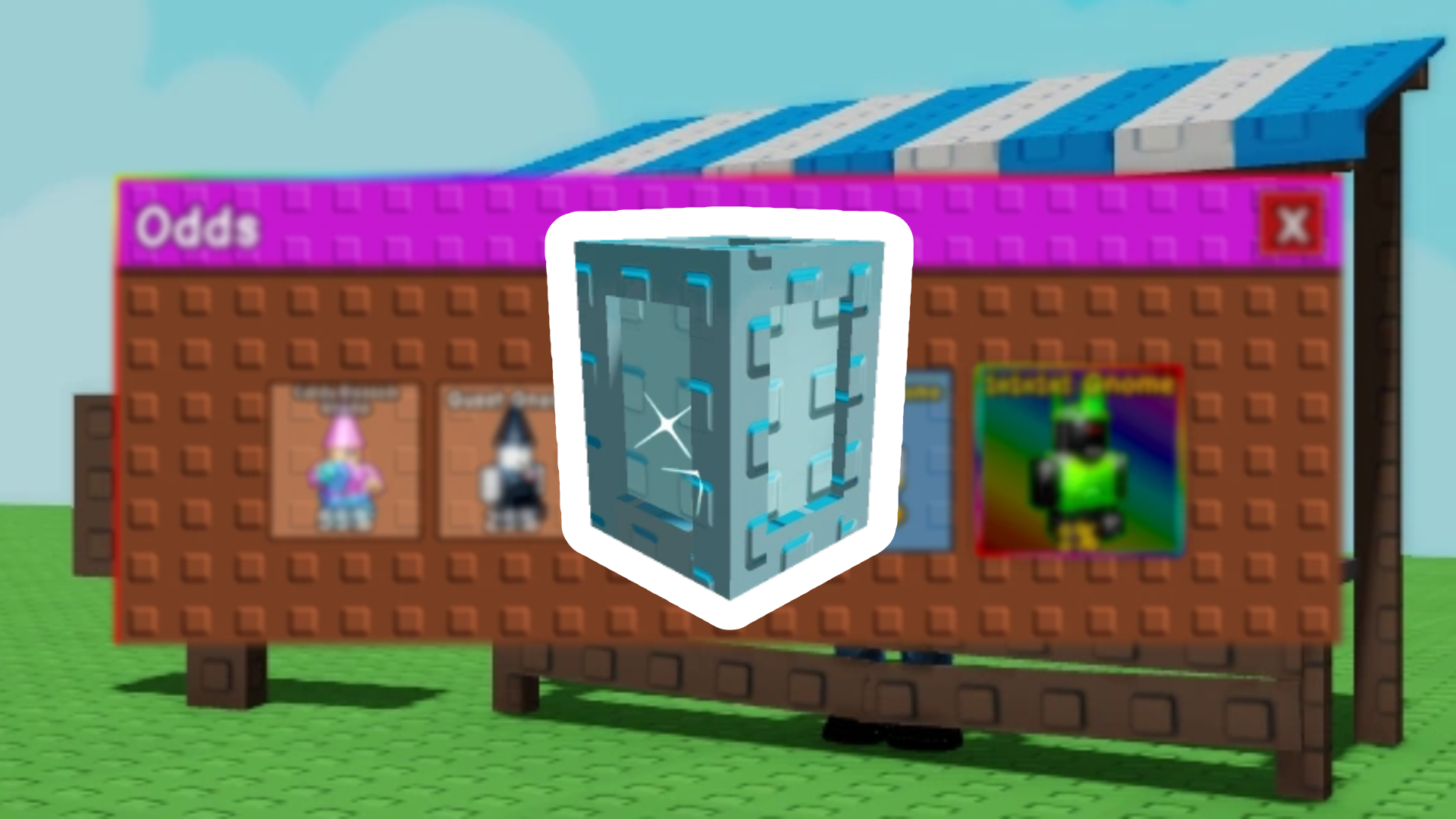 Iconic Gnome Crate Drop Chances (Image via Roblox Corporation)