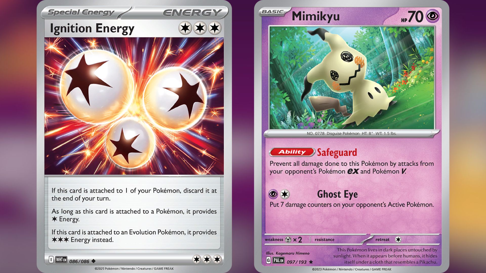 Ignition Energy and Mimikyu (Image via TPC)