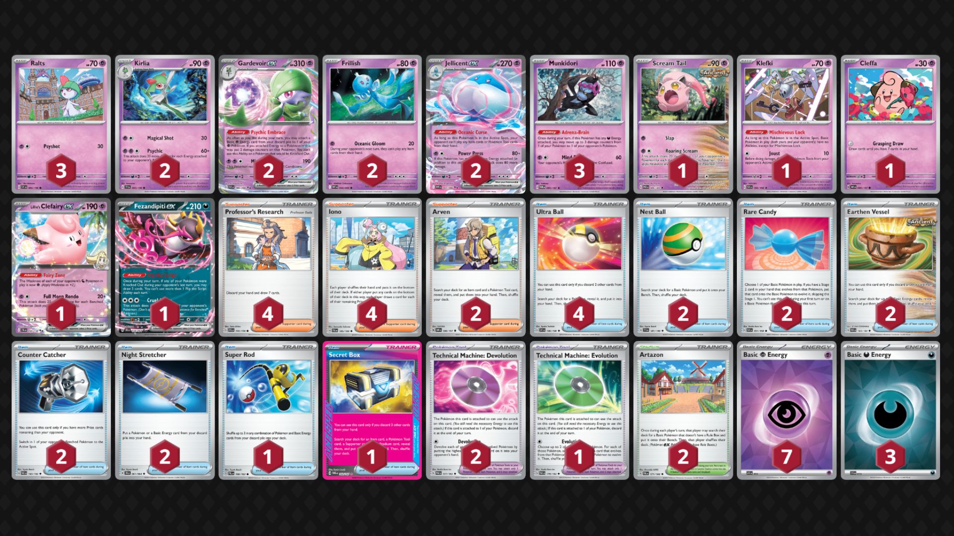 Jellicent ex decklist (Image via TPC)