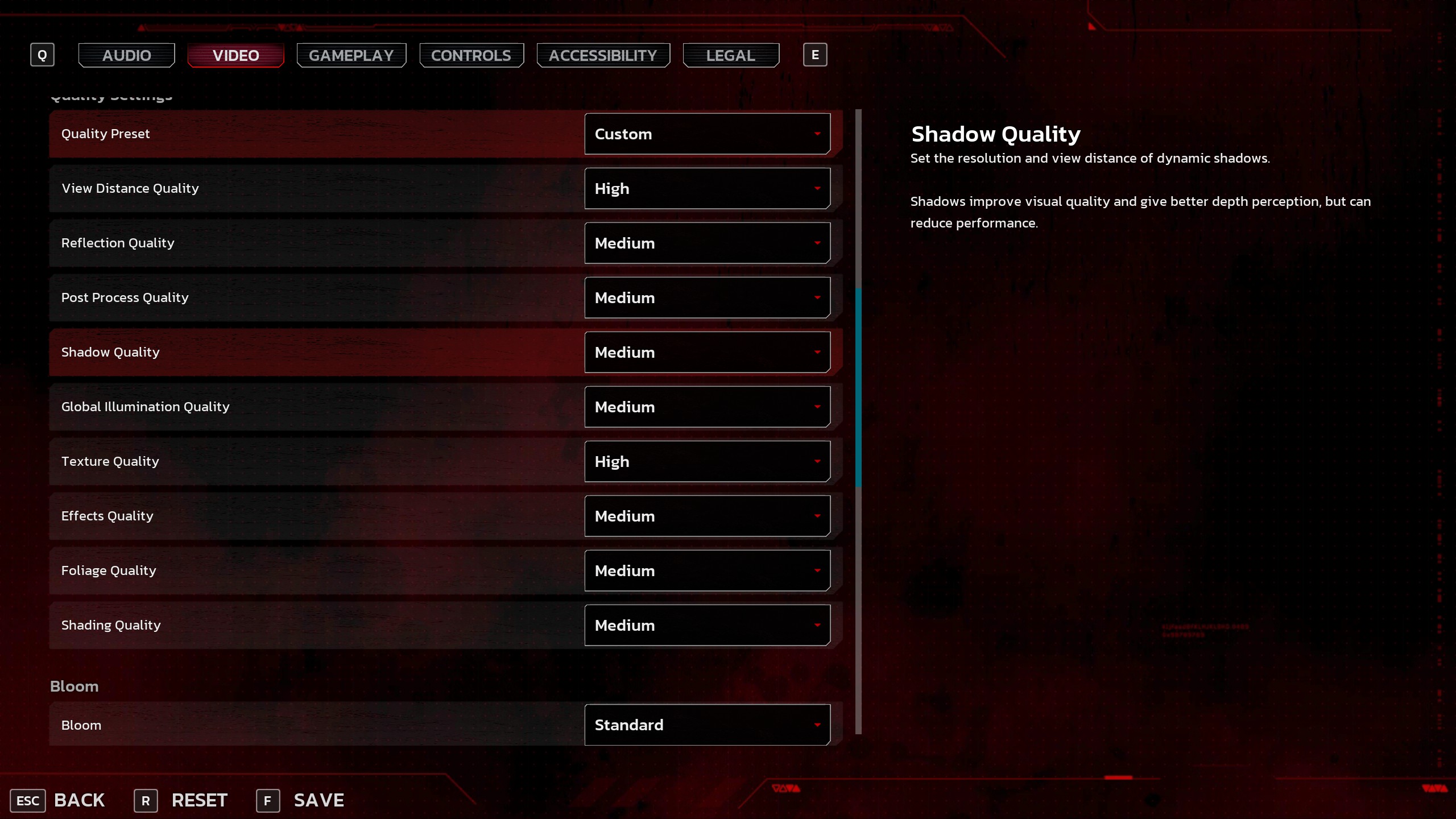 Killing floor 3 settings page
