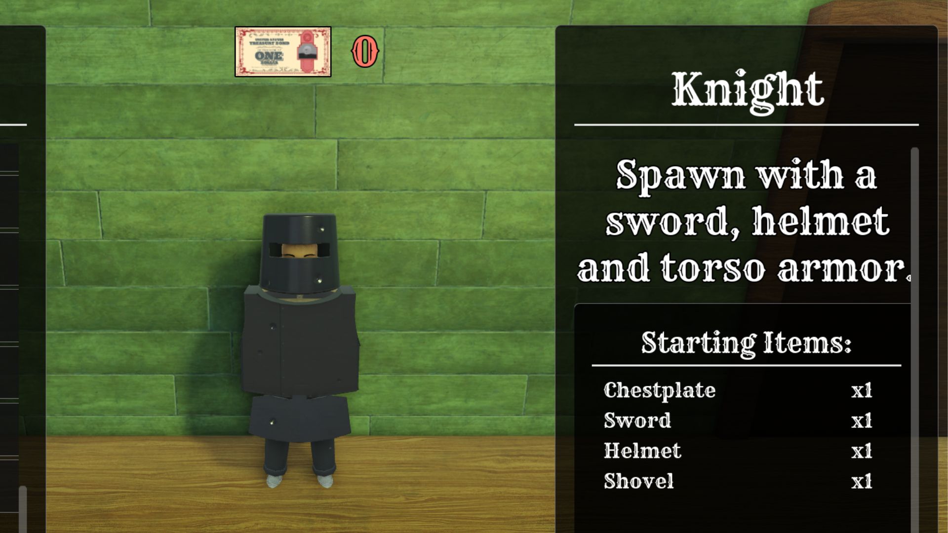 Knight Class Info (Image via Roblox)