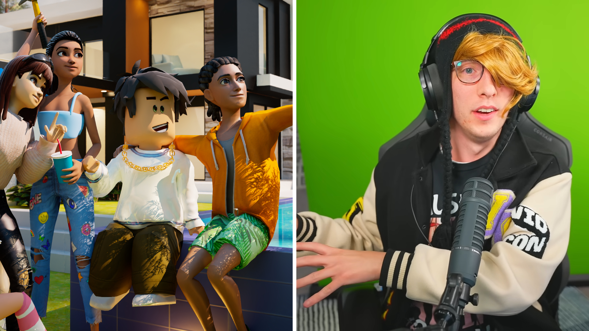 KreekCraft criticizes Roblox CEO's Virtual Dating Idea (Image via Roblox Corporation, @@KreekCraft/YouTube)