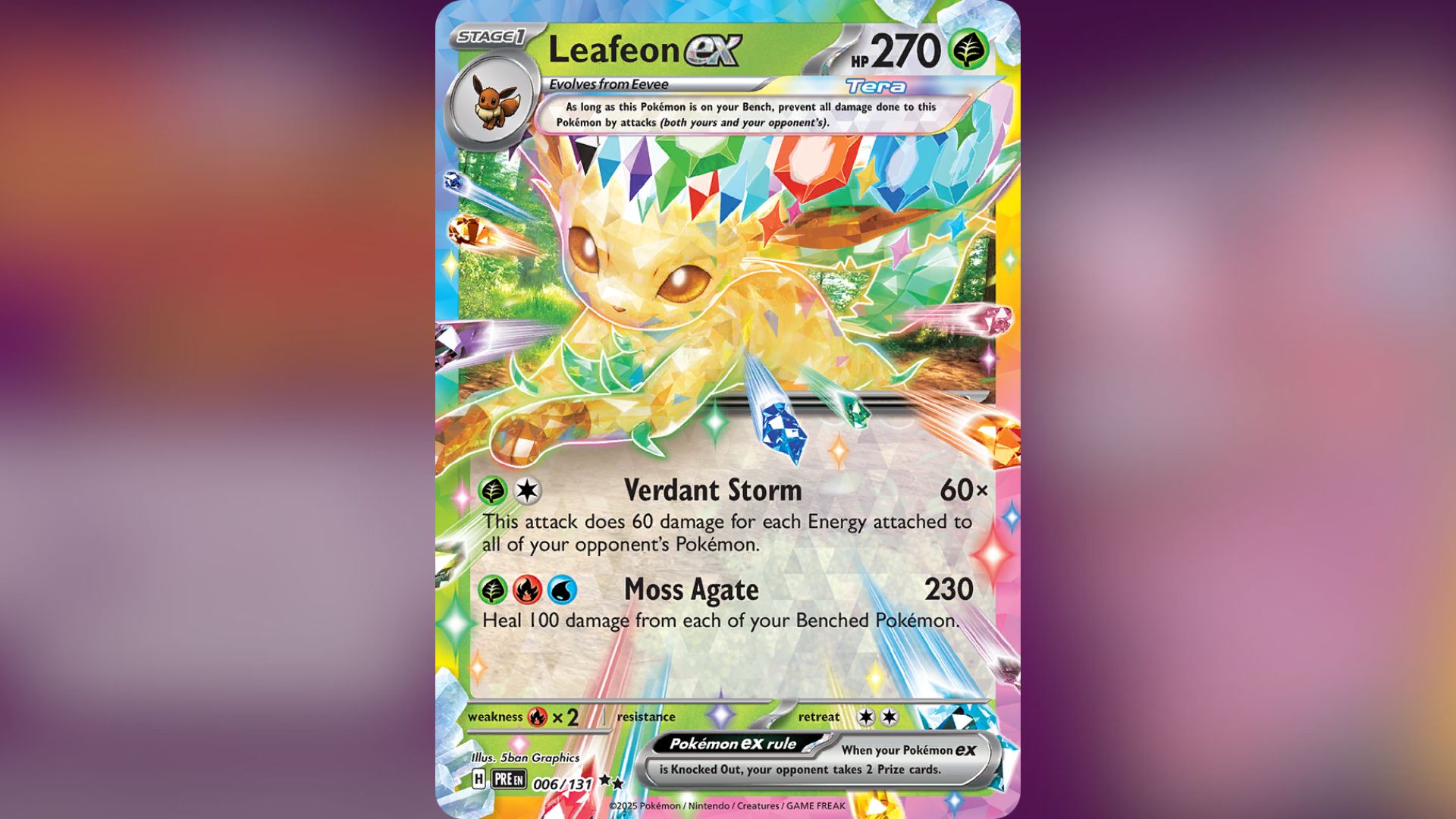 Leafeon ex (Image via TPC)