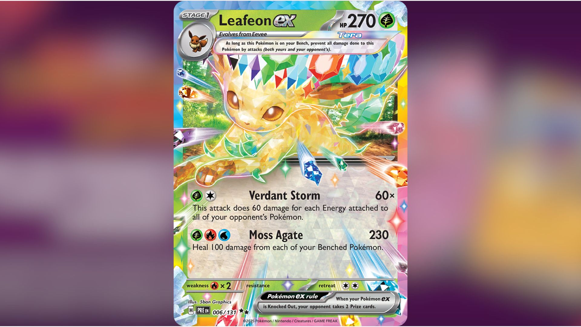 Leafeon ex (Image via TPC)
