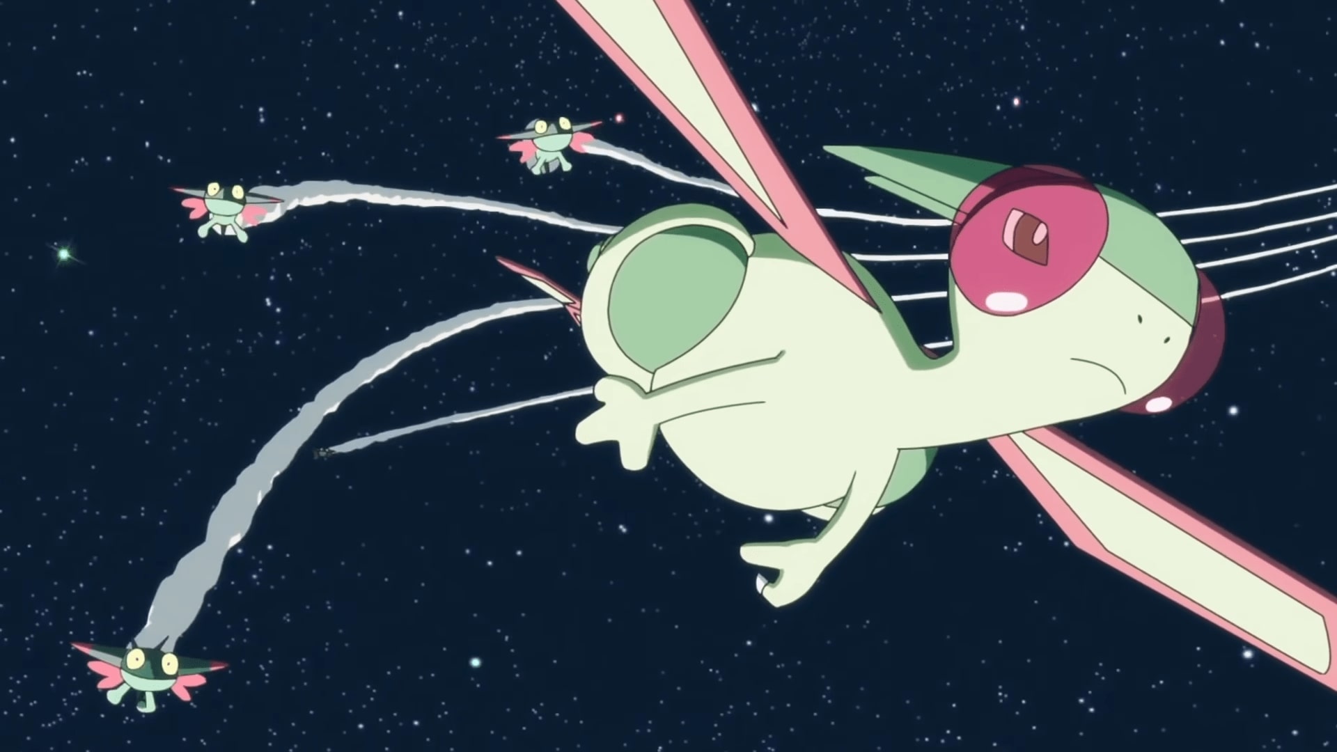 Flygon in the anime (Image via TPC)
