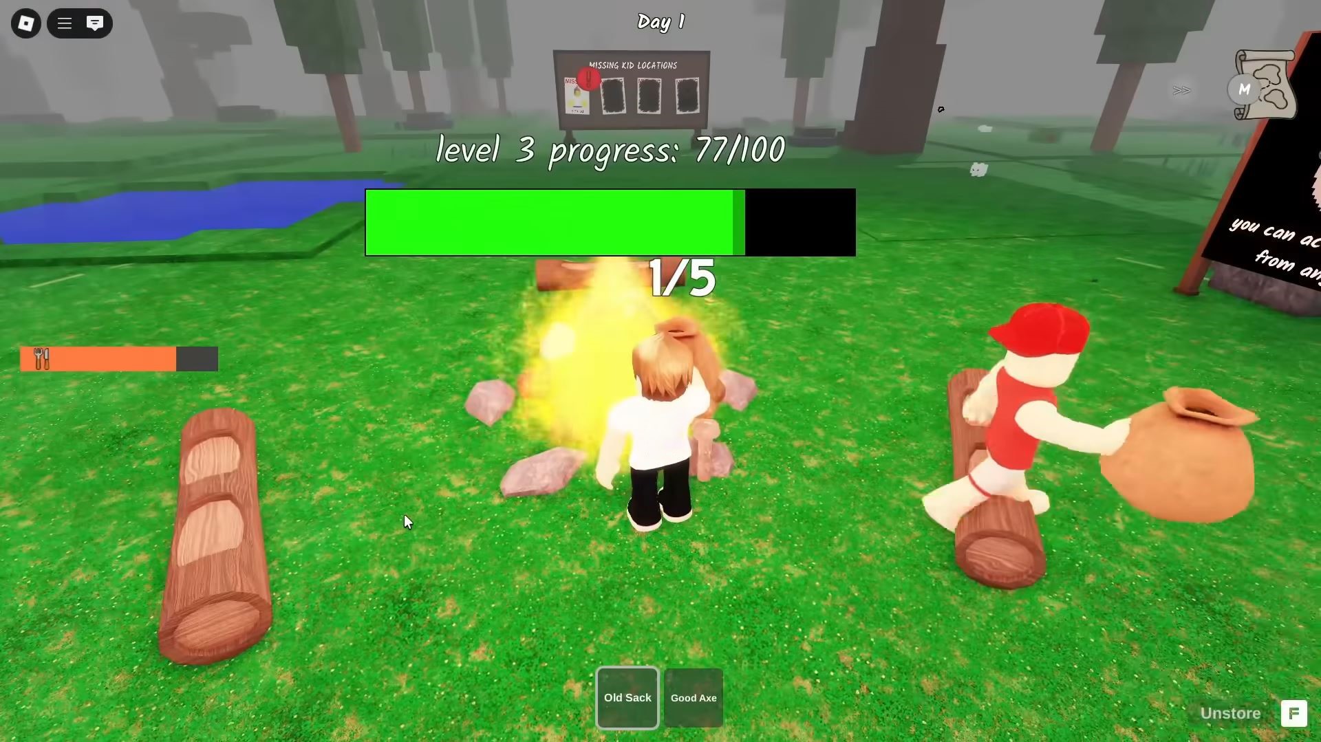 Level 4 campfire (Image via Roblox)