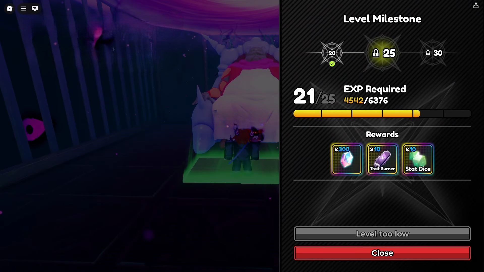 Level-Up Rewards (Image via Roblox)