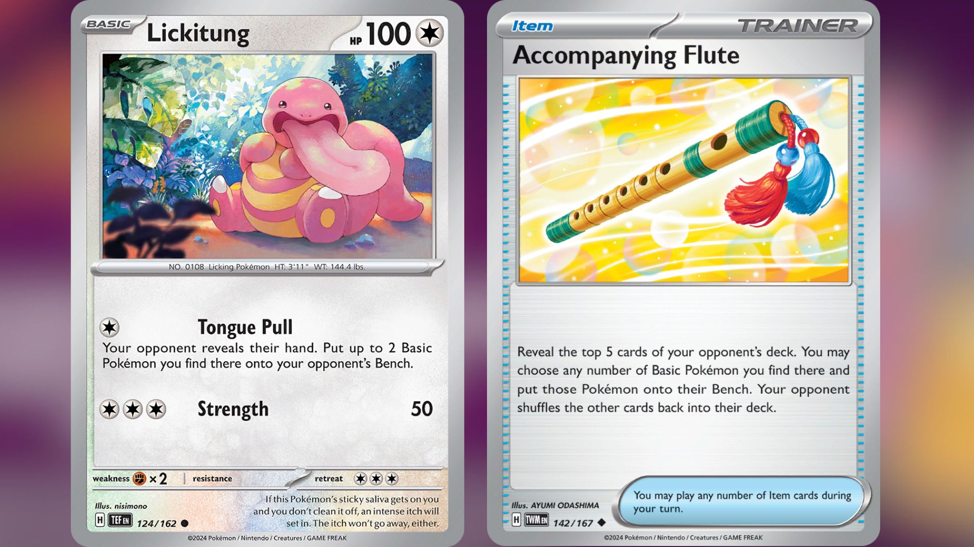 Lickitung and Accompanying Flute (Image via TPC)