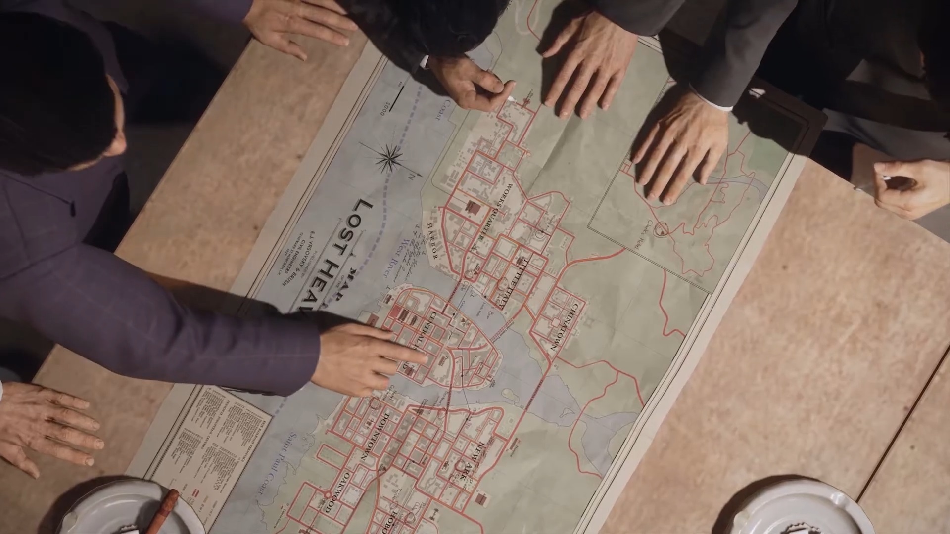 Picture of Map of Lost Heaven in Mafia Definitive Edition